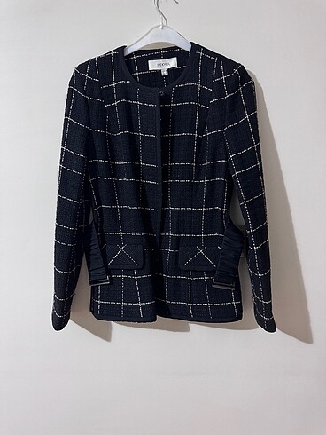 Bisiklet yaka blazer ceket