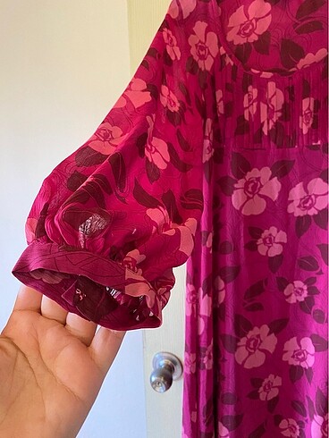 H&M Tül astarlı yazlık elbise