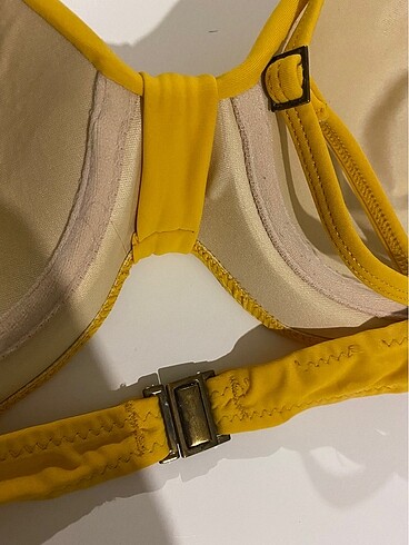 42 Beden sarı Renk Argento Hardal Rengi Bikini Takımı