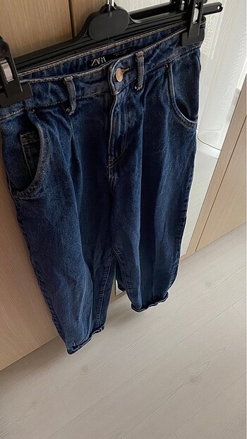 xs Beden Zara Koyu Mavi Balon Jean