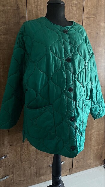 LC Waikiki Lcw Yeşil Kapitone Oversize Mont