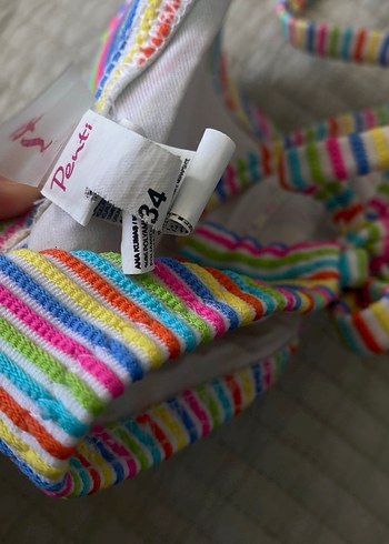 Penti Renkli Bağcıklı Bikini Üstü - Görsel 3