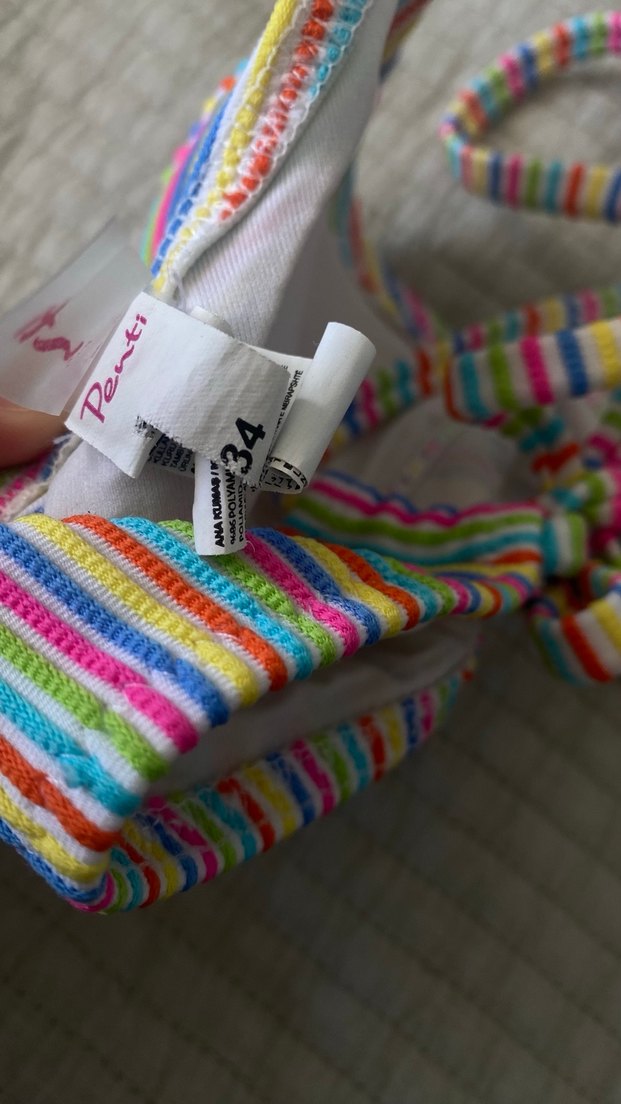 Penti Renkli Bağcıklı Bikini Üstü - Görsel 3