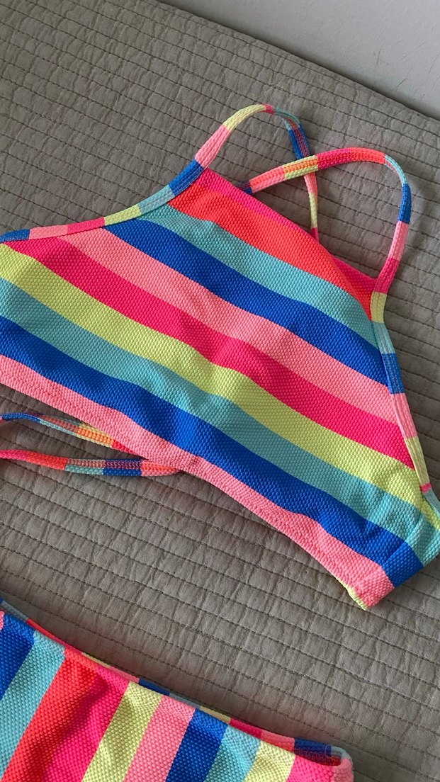 Penti Renkli Çizgili Kız Bikini Takımı - Görsel 3