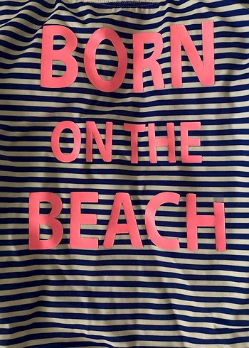 Penti Çizgili Yazılı Mayo - Görsel 2