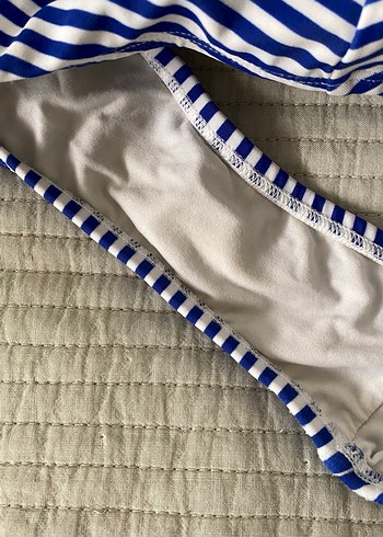 Penti Çizgili Yazılı Mayo - Görsel 4