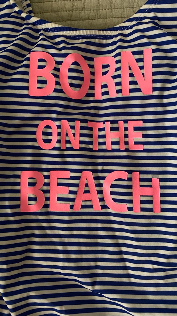 Penti Çizgili Yazılı Mayo - Görsel 2