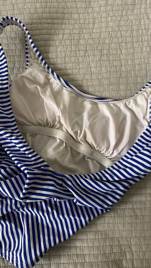 Penti Çizgili Yazılı Mayo - Görsel 5