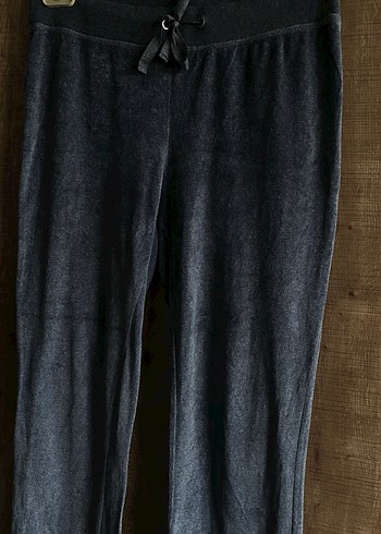 M&S Füme  Rahat Kesim Kadife Eşofman Altı - Görsel 3