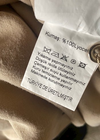 Beymen Kemerli Bej Keten Cepli Uzun Elbise - Görsel 12