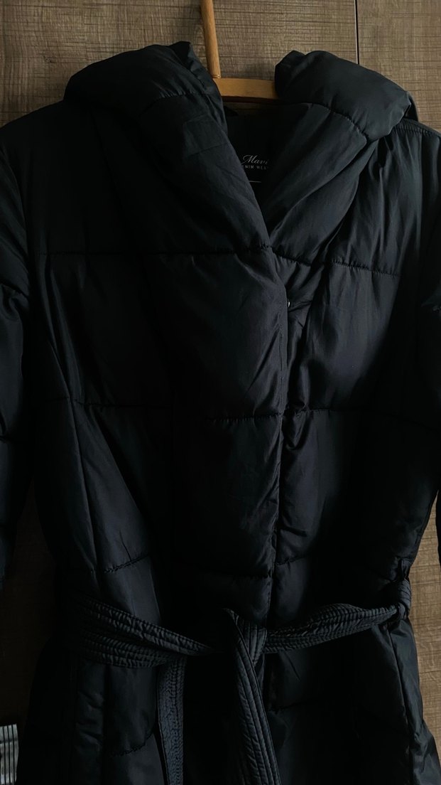 Mavi Jeans Kapşonlu Kemerli Siyah Kadın Mont - Görsel 5