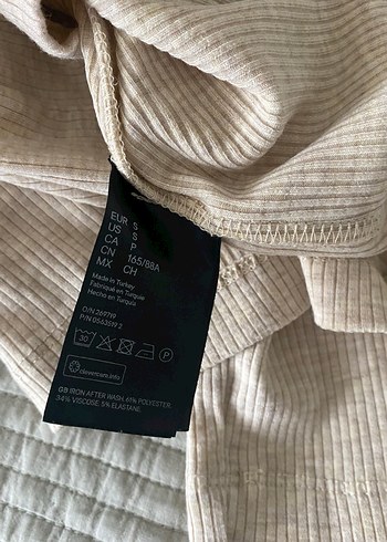 H&M Bej Uzun Kollu Balıkçı Yaka Basic Triko - Görsel 6