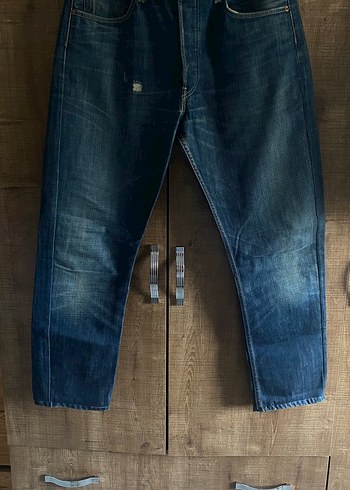 Levis Dugmeli Mavi Erkek Jean