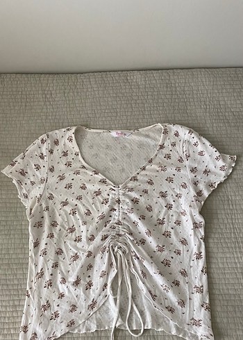 Penti Beyaz Çiçek Desenli Pijama Takımı