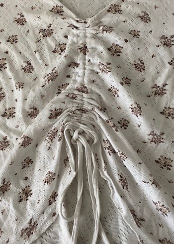 xl Beden Penti Beyaz Çiçek Desenli Pijama Takımı