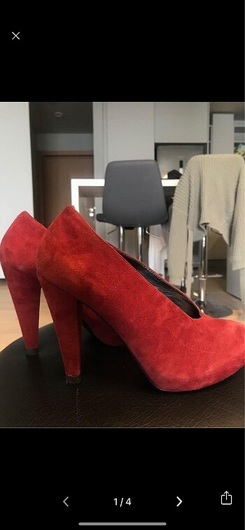 36 Beden Nine West Suet kirmizi