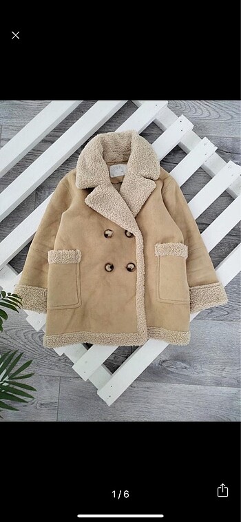 Zara Kadın kürk detaylı mont