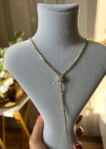 Zincir Detaylı Midi Boy Altın Kolye - Görsel 5