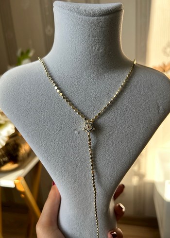 Zincir Detaylı Midi Boy Altın Kolye - Görsel 6