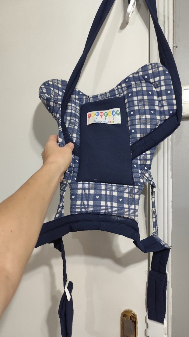 Lacivert Ekoseli Bebek Kanguru - Görsel 5