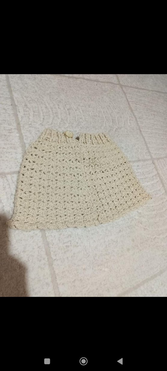 Kız Çocuk Bej Örgü şort - Görsel 3