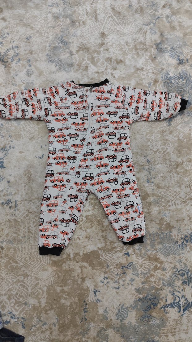 Renkli Baskılı Bebek Erkek Tulumu - Görsel 2