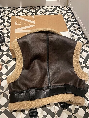 Zara Crop zara yünlü yelek