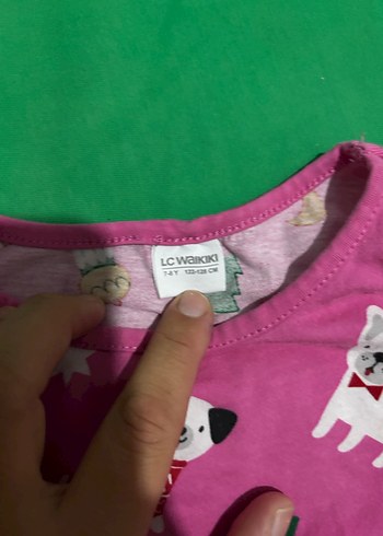 LC Waikiki Kız Çocuk Pembe Baskılı Polar Pijama Takımı