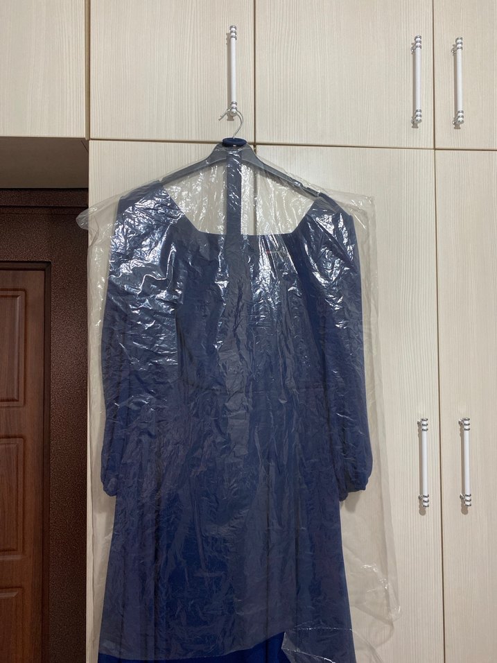 Lacivert V Yakalı Midi Kadın Elbise - Görsel 5