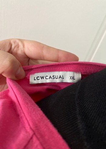 Pembe Baskılı Kadın Tişört - Görsel 4