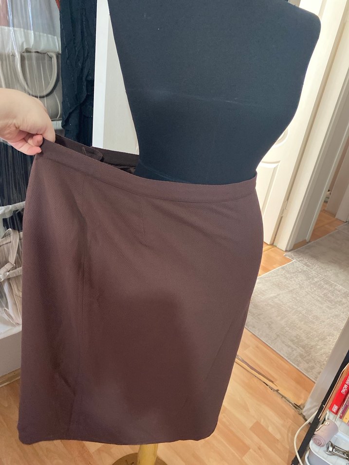 Kahverengi Kadın Uzun Takım Elbise - Görsel 3