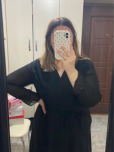 Siyah elbise - Görsel 6