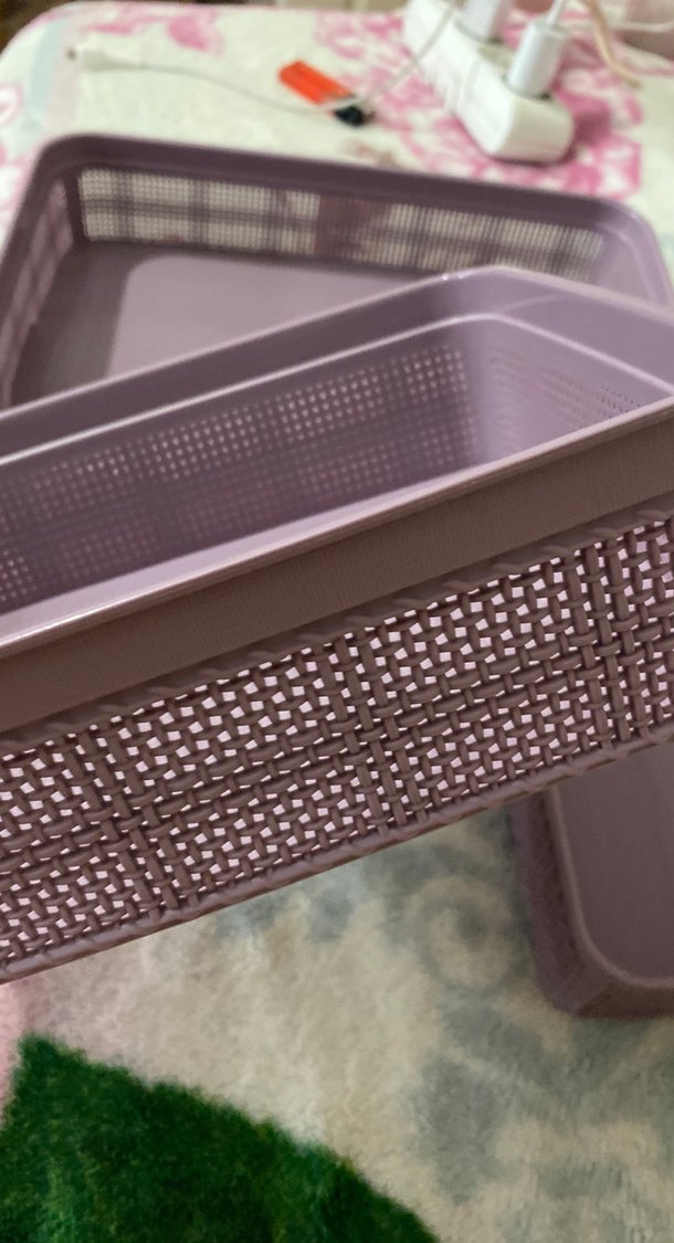 Lila Renkli 3'lü çekmece içi düzenleyici - Görsel 3