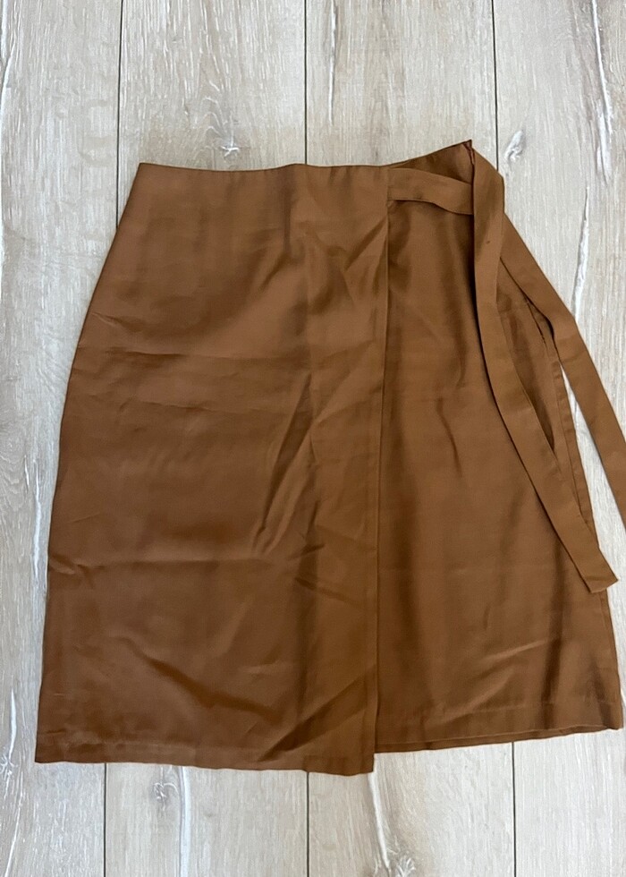 Koton yandan bağlamalı etek - Görsel 3