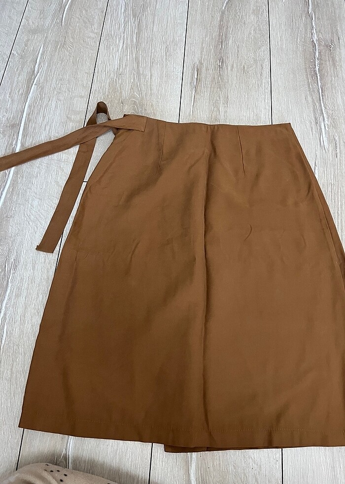 Koton yandan bağlamalı etek - Görsel 2