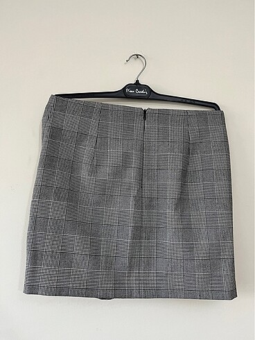 Mango fırfır detaylı ekose etek - Görsel 3