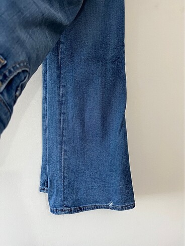 İhraç fazlası İspanyol paça Kot pantolon - Görsel 6