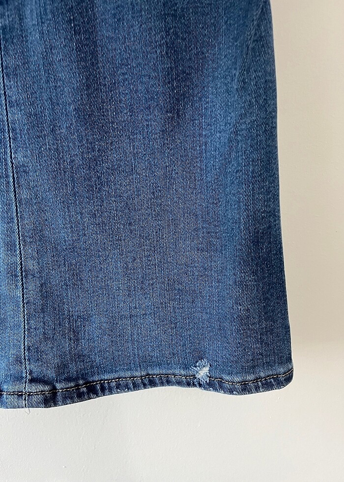 İhraç fazlası İspanyol paça Kot pantolon - Görsel 5