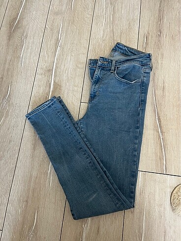 İhraç fazlası dar paça yüksek bel kot - Görsel 5