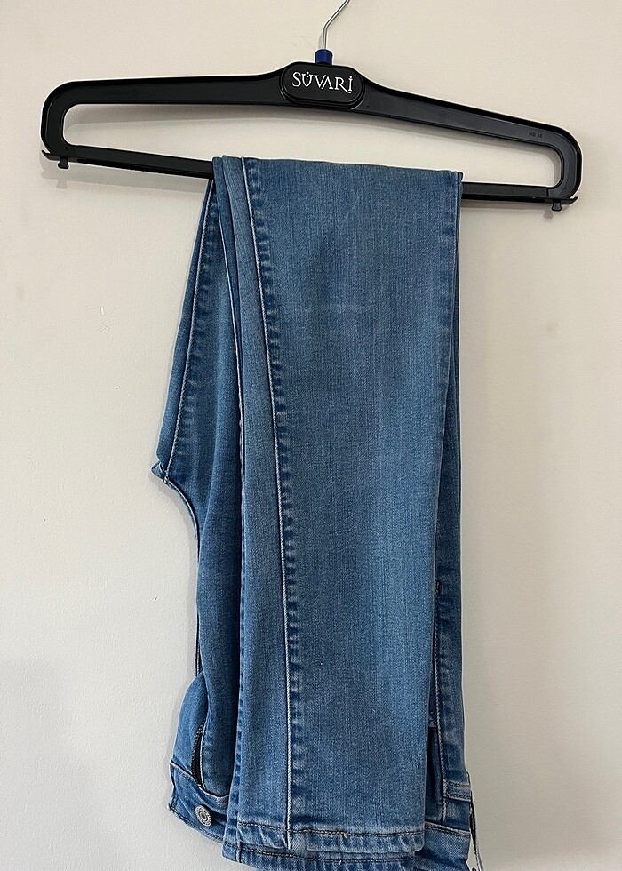 İhraç fazlası dar paça yüksek bel kot - Görsel 2