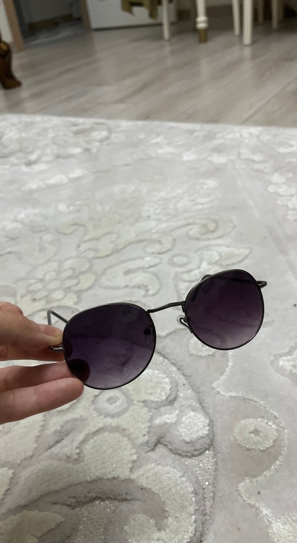 Vintage yuvarlak güneş gözlüğü - Görsel 5