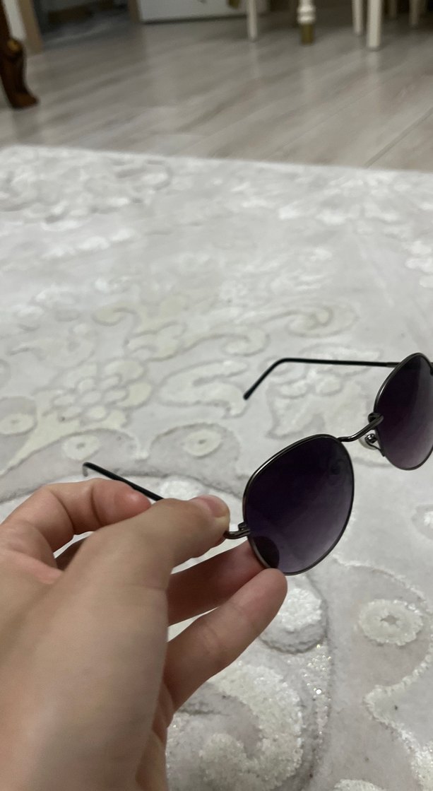 Vintage yuvarlak güneş gözlüğü - Görsel 4