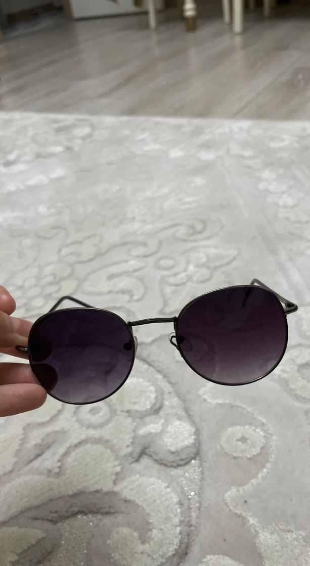 Vintage yuvarlak güneş gözlüğü - Görsel 3