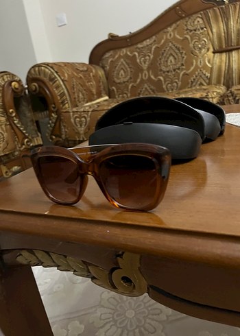 Kahverengi Şeffaf Bohem Kadın Güneş Gözlüğü - Görsel 6