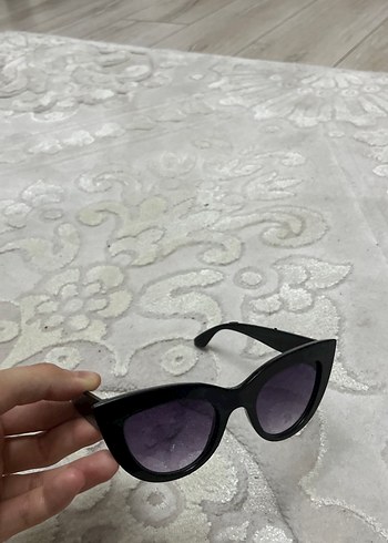 Şeffaf Siyah Goth cat eye Kadın Güneş Gözlüğü - Görsel 9