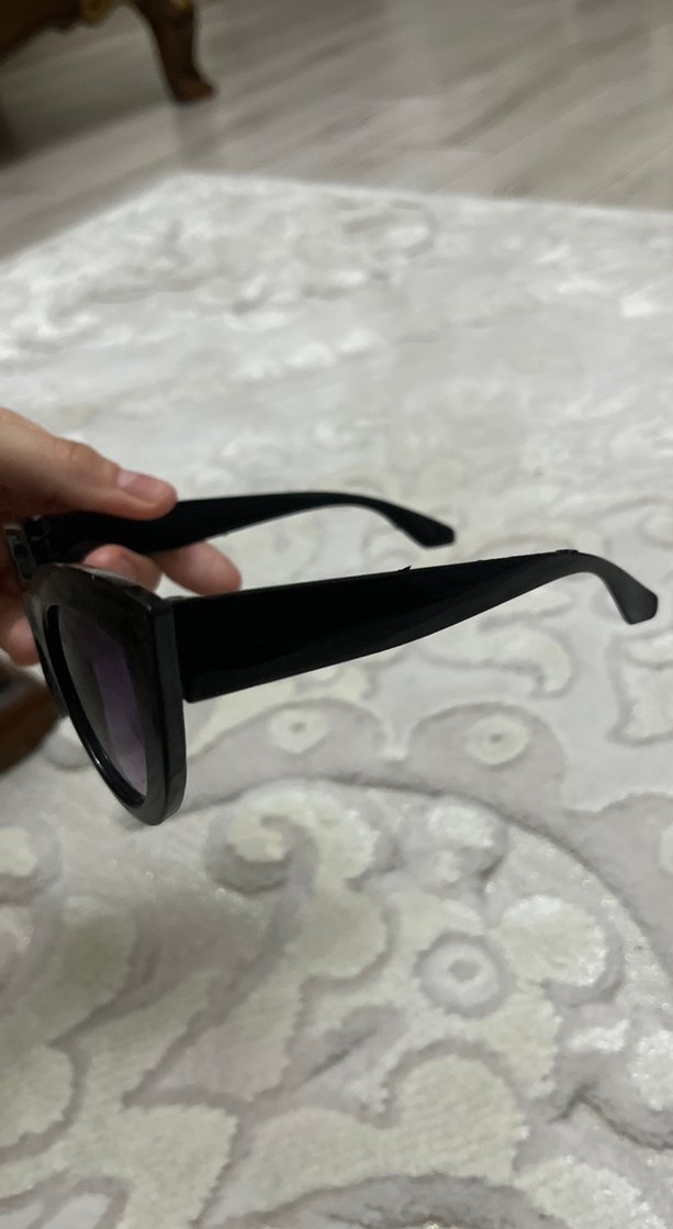 Şeffaf Siyah Goth cat eye Kadın Güneş Gözlüğü - Görsel 4