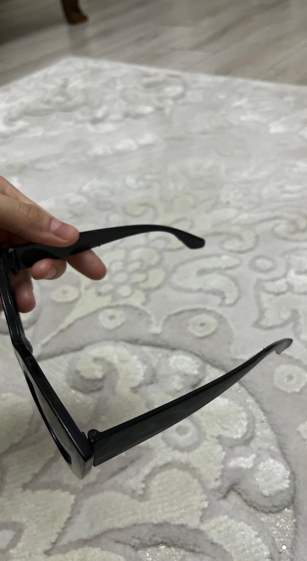 Şeffaf Siyah Goth cat eye Kadın Güneş Gözlüğü - Görsel 5