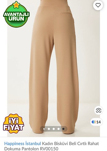 Camel kumaş pantolon - Görsel 4