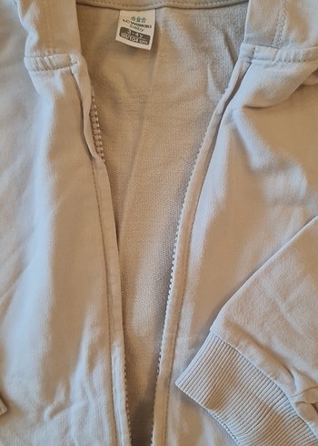 LC Waikiki Kız erkek Çocuk Kapüşonlu Bej Fermuarlı Ceket