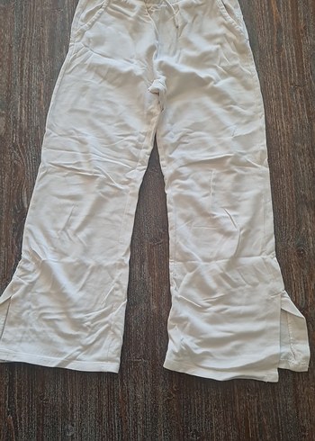 pamuklu Bol Paça Pantolon